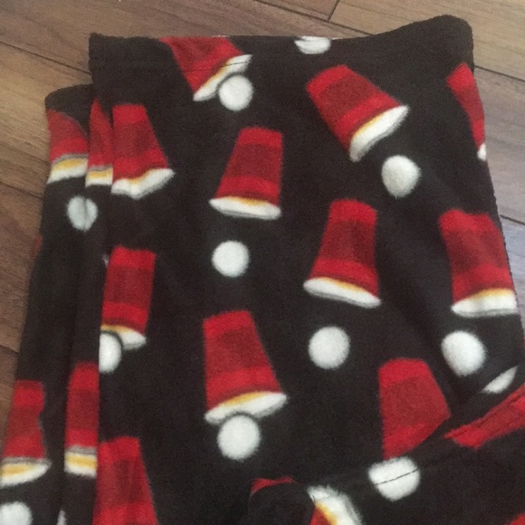 BOTTOMS OUT Men’s Beer Pong Soft & Comfy Fleece Lounge PJ Bottom Pants - Picture 4 of 8